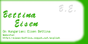 bettina eisen business card